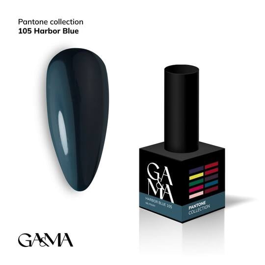 GA&MA. Gel polish #105 Harbor Blue, 10 ml, гель-лак