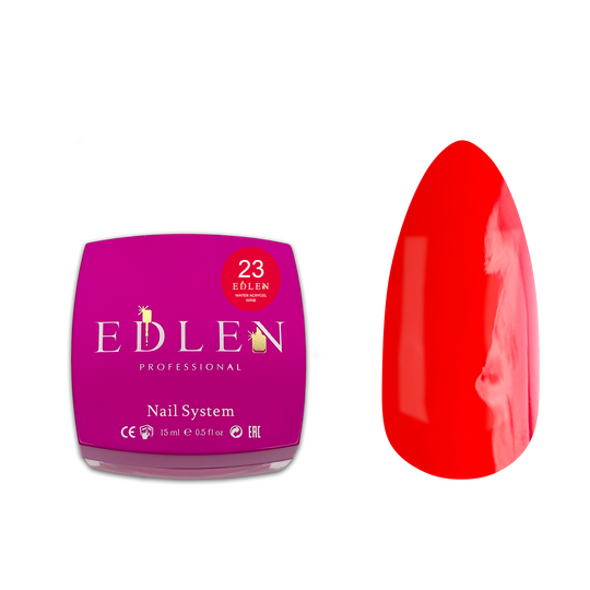 EDLEN Water Acrygel WINE №23, 15 ml, рідкий гель