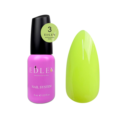EDLEN Water Acrygel Neon №03, 9 ml