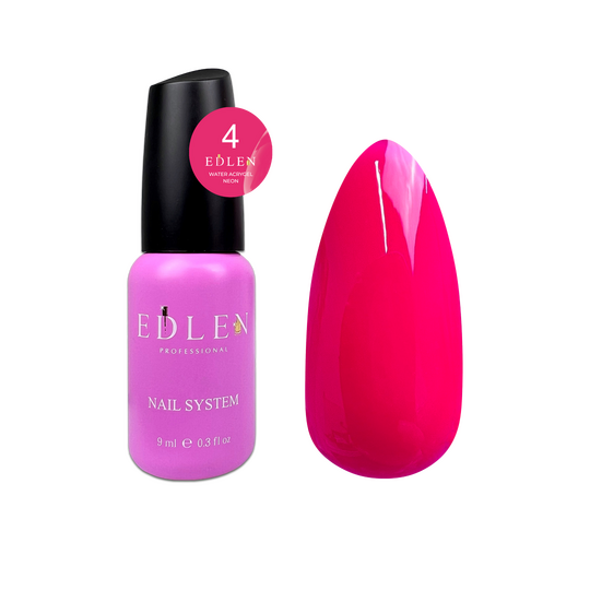 EDLEN Water Acrygel Neon №04, 9 ml