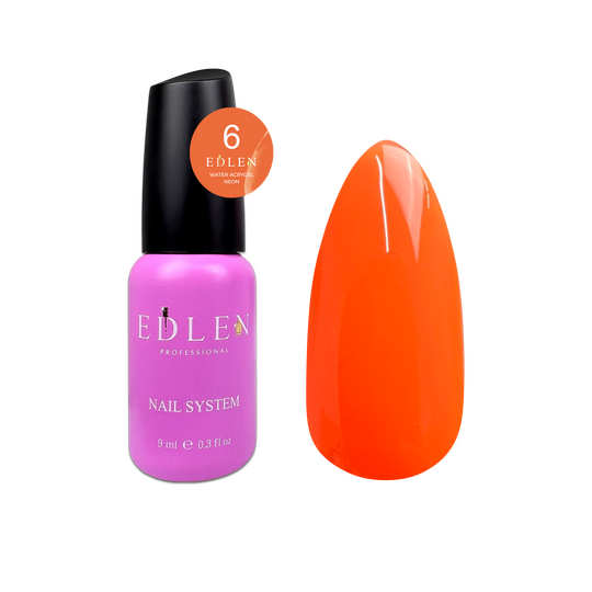 EDLEN Water Acrygel Neon №06, 9 ml