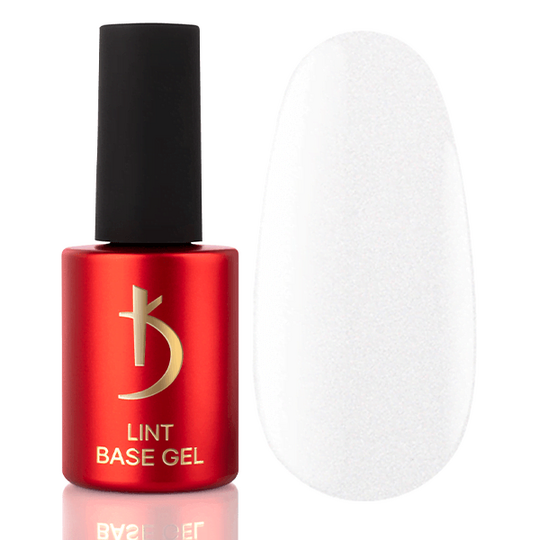 KODI Lint Base Gel, Shine Milk, молочний з шимером, 15 ml, камуфлююча база