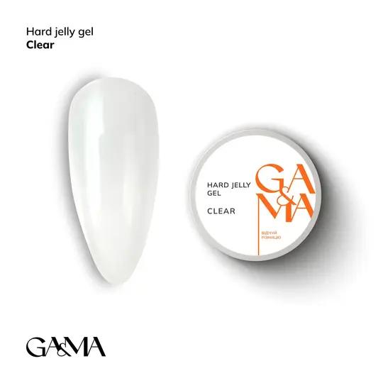 GA&MA. Hard Jelly Gel, Clear, 30 ml, гель-желе прозорий