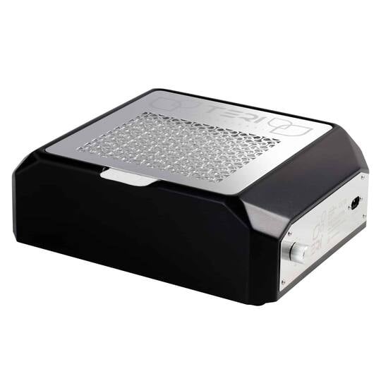 TERI. Desktop portable Nail dust Collector "Teri Diamond", Витяжка настільна, чорна зі сталевою решіткою "metallic"