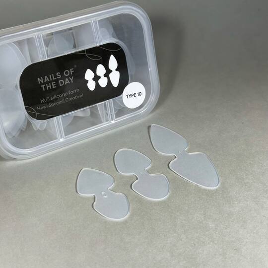 NOTD. Nail Silicone Double Molds, 2in1 / TYPE 10, 36 шт, Молди силіконові