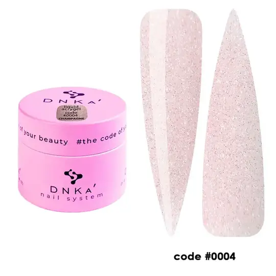 DNKa' Liquid Acrygel #0004 Champagne, 15 ml, рідкий гель