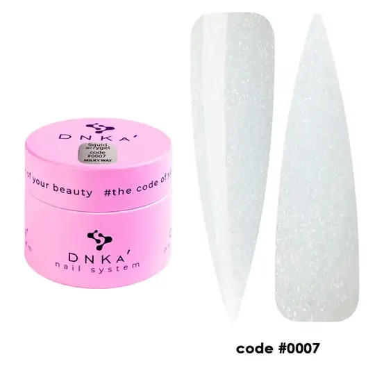 DNKa'. Liquid Acrygel #0007 Milky Way, 15 ml, рідкий гель