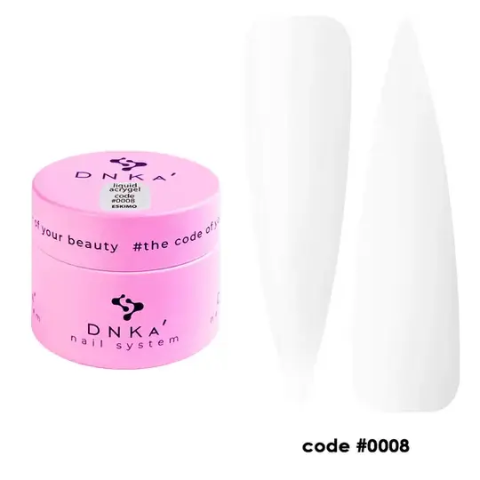 DNKa' Liquid Acrygel #0008 Eskimo, 15 ml, рідкий гель