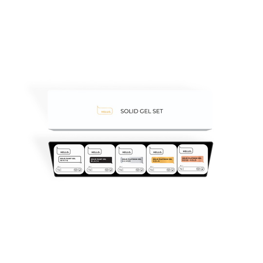 HEYLOVE. Solid paint set, White, 5*5 g, набір гель-фарб