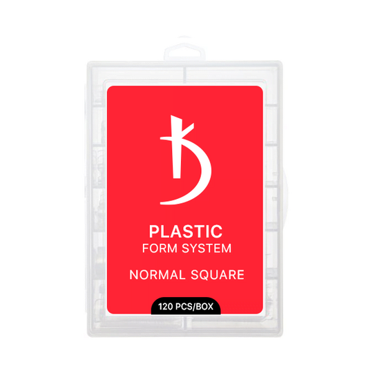 KODI. Plastic Top nail forms, Normal Square, 120 шт, верхні форми для моделювання нігтів
