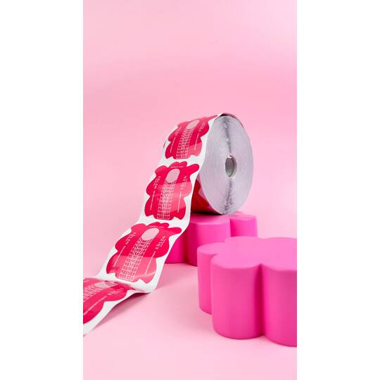EDLEN. Builder nail forms, 500 шт, Нижні форми для нарощування