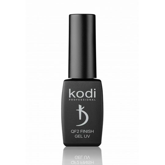 KODI. QF2 Finish UV Gel (anti-scratch top coat), 8 ml, Міцний топ, Фініш-гель без липкого шару (рідке скло)