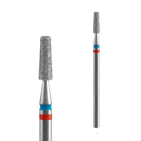 STALEKS Фреза алмазна DUO "КОНУС УСІЧЕНИЙ" червоно-синя, Ø 2.5 mm