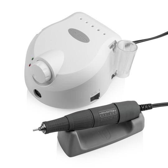 KRYPTON. Nail drill XPS-400 WHITE/GRAY 65 W. Фрезер для манікюру та педикюру, 40 тісяч оборотів, реверс