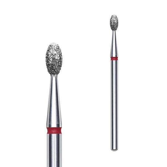 STALEKS. Фреза алмазна "ОЛИВА" червона, Ø 2.5 mm