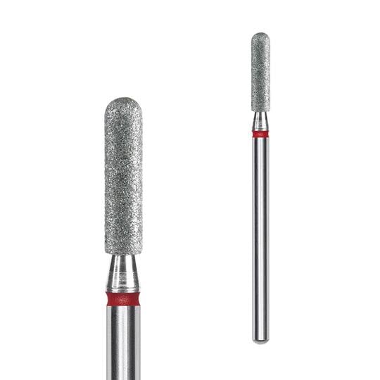 STALEKS. Фреза алмазна "ЦИЛІНДР ЗАОКРУГЛЕНИЙ" червона, Ø 2.5 mm