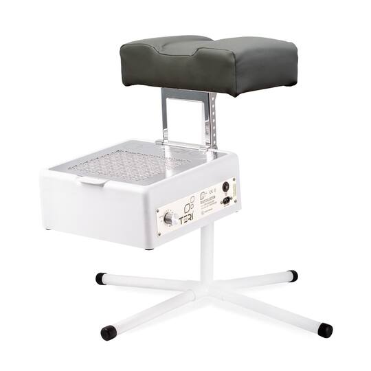 Teri. Pedicure stand for nail dust collector, graphite. Педикюрна підставка для настільних витяжок з графітовим верхом (під замовлення)