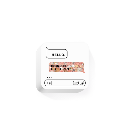 HEYLOVE. Coin gel, GOLD PINK, 5 g, гель для дизайну
