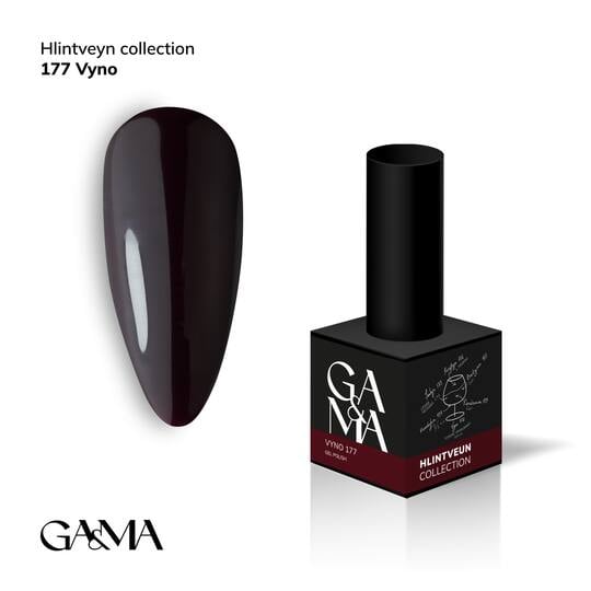 GA&MA. Gel polish #177 WINE, 10 ml, гель-лак, Вино