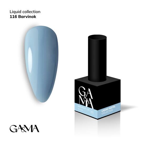 GA&MA. Gel polish #116 Periwinkle, 10 ml, гель-лак, Барвінок