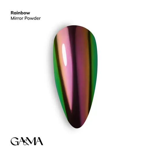 GA&MA. Mirror powder #007, Rainbow, 0.3 g, Втирка Rainbow