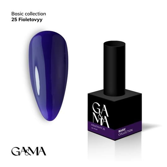 GA&MA. Gel polish #25 VIOLET, 10 ml, гель-лак,  фіолетовий
