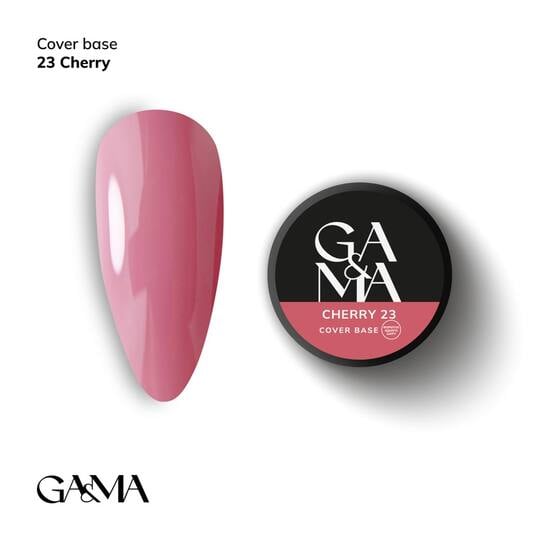 GA&MA. Cover base #23, CHERRY, 30 ml (формула одного шару)