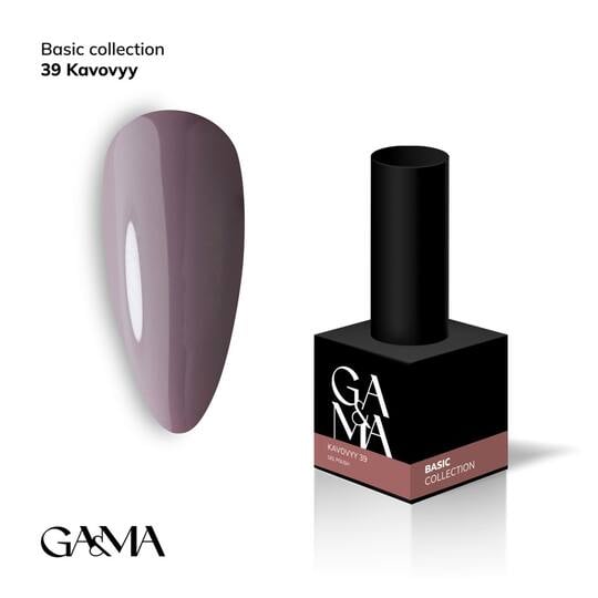GA&MA. Gel polish #39 COFFEE, 10 ml, гель-лак, кавовий