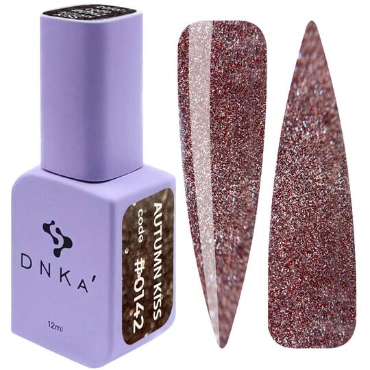 DNKa’. Gel Polish, Autumn Kiss #0142, reflective, 12 ml, світловідбиваючий гель-лак