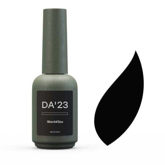 DA'23. Gel Polish, BlackKSss, 14 ml, гель-лак чорний