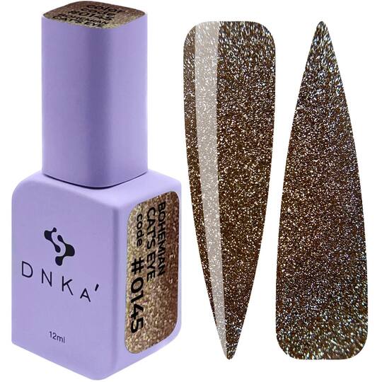 DNKa’. Gel Polish, Bohemian Cat`s Eye, NEW FORMULA, #0012 (#0145), 12 ml, гель-лак "Котяче око"