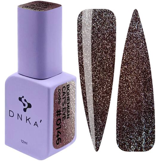 DNKa’. Gel Polish, Bohemian Cat`s Eye, NEW FORMULA, #0013 (#0146), 12 ml, гель-лак "Котяче око"