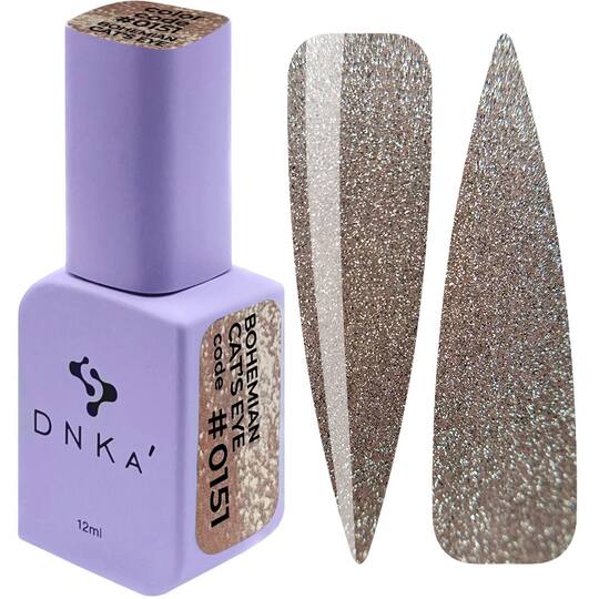 DNKa’. Gel Polish, Bohemian Cat`s Eye #0151, 12 ml, гель-лак "Котяче око"