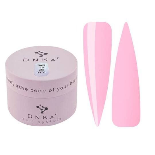 DNKa’. "Art Deco" Colored Top coat, 30 ml, топ припилено-рожевий, 30 мл