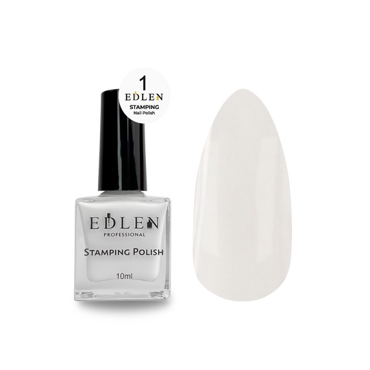 EDLEN. Stamping nail polish, №1, 10 ml. Лак для стемпінгу