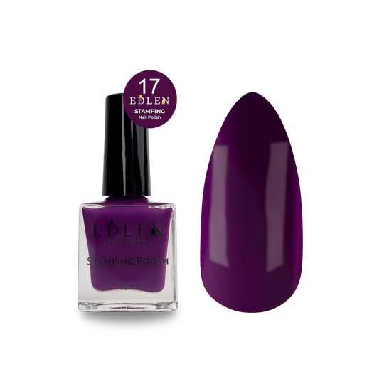 EDLEN. Stamping nail polish, №17, 10 ml. Лак для стемпінгу