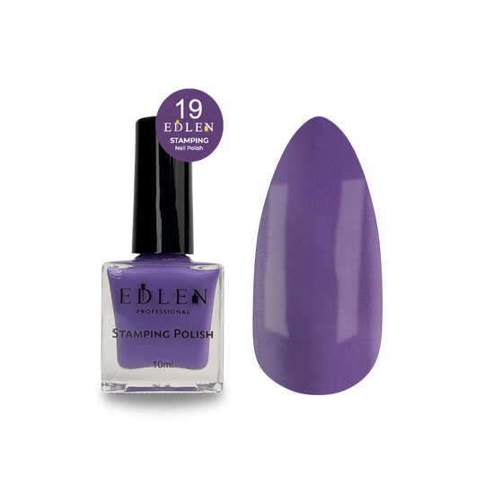 EDLEN. Stamping nail polish, №19, 10 ml. Лак для стемпінгу