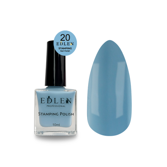 EDLEN. Stamping nail polish, №20, 10 ml. Лак для стемпінгу