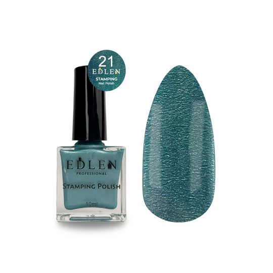 EDLEN. Stamping nail polish, №21, 10 ml. Лак для стемпінгу