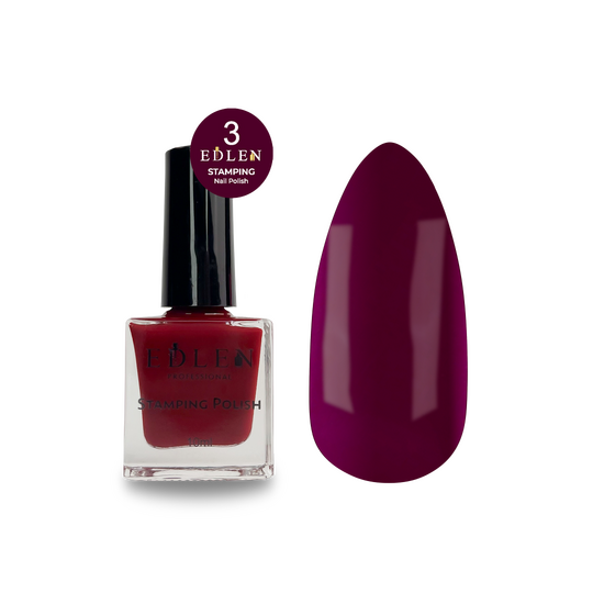EDLEN. Stamping nail polish, №3, 10 ml. Лак для стемпінгу