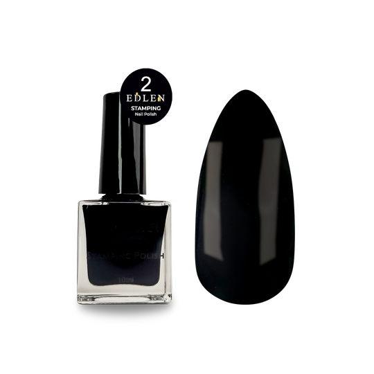 EDLEN. Stamping nail polish, №2, 10 ml. Лак для стемпінгу