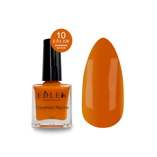 EDLEN. Stamping nail polish, №10, 10 ml. Лак для стемпінгу