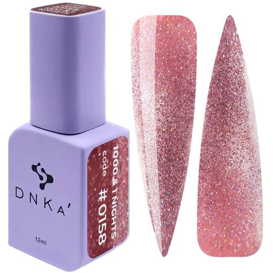 DNKa’. Gel Polish, 1000&1 nights, Cat eye reflective, #0025 (#0158), 12 ml, світловідбиваючий гель-лак "Котяче око"