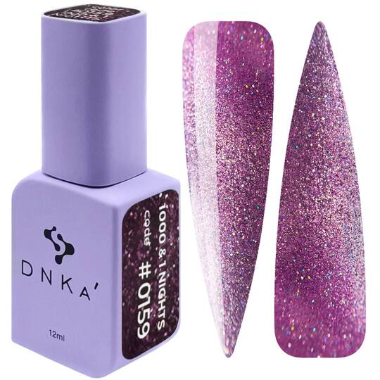 DNKa’. Gel Polish, 1000&1 nights, Cat eye reflective, #0026 (#0159), 12 ml, світловідбиваючий гель-лак "Котяче око"