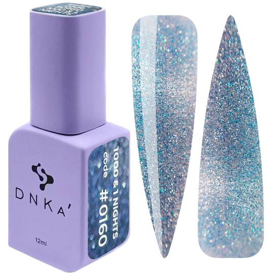 DNKa’. Gel Polish, 1000&1 nights, Cat eye reflective, NEW FORMULA, #0027 (#0160), 12 ml, світловідбиваючий гель-лак "Котяче око"