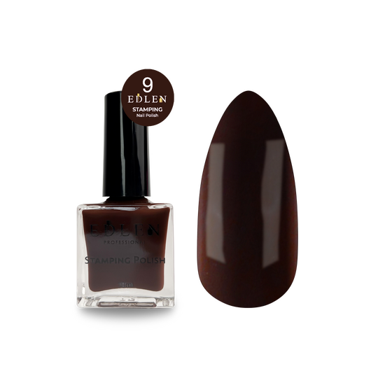 EDLEN. Stamping nail polish, №9, 10 ml. Лак для стемпінгу