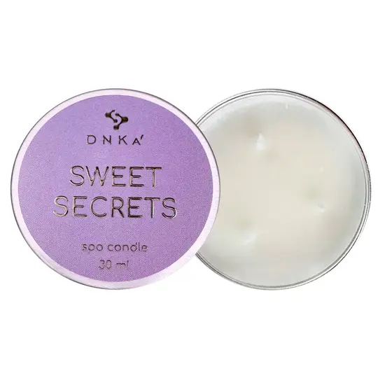 DNKa’. Spa Candle, Sweet Secrets, 30 ml. Масажна спа-свічка для догляду за шкірою.