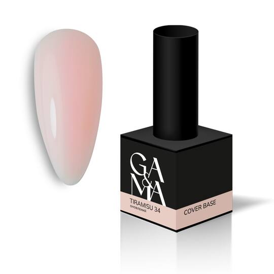 GA&MA. Cover base #34 TIRAMISU, 15 ml, ОНОВЛЕНА ФОРМУЛА
