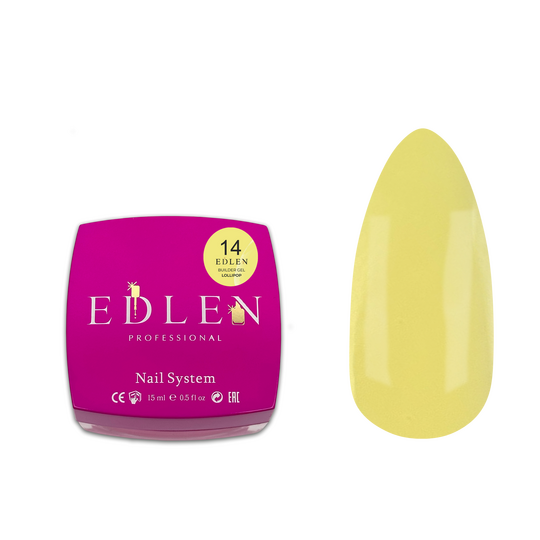 EDLEN. Builder gel, Lollipop #14, 15 ml