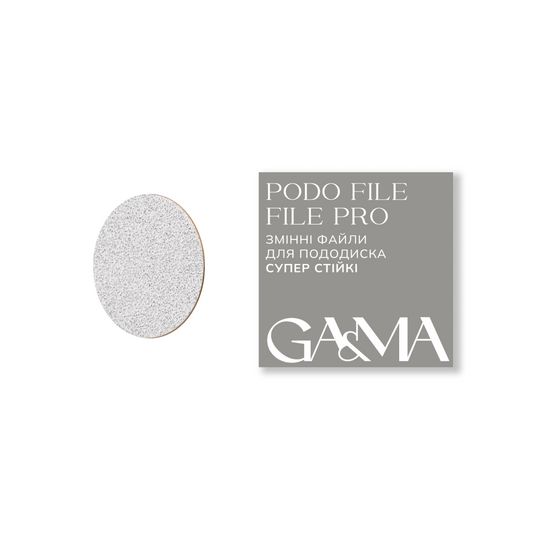GA&MA. Podo file PRO, 100 grit, 50 pcs. Змінні файли для пододиску, 100 гріт, 50 шт.